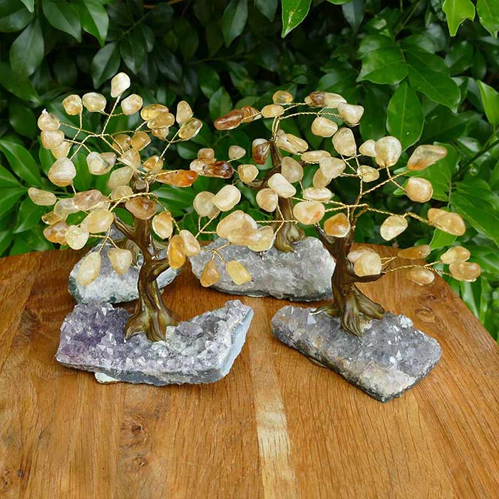 citrine feng shui crystal tree amethyst base