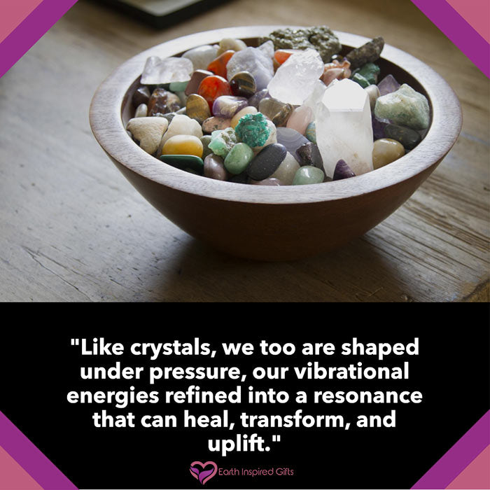crystal tumble stones quote vibrational energy of crystals