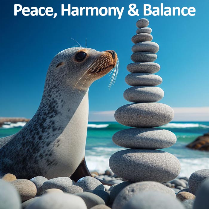 feng shui crystals peace harmony balance seal balanced rocks