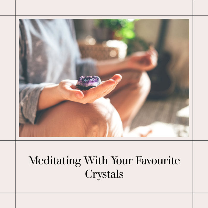 meditating with crystals for better sleep