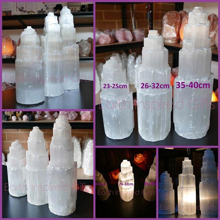 selenite tower lamps crystal lamp mothers day