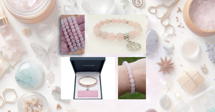 rose quartz crystal bracelets