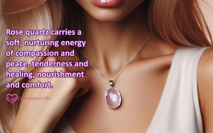 rose quartz quote about love peace comfort