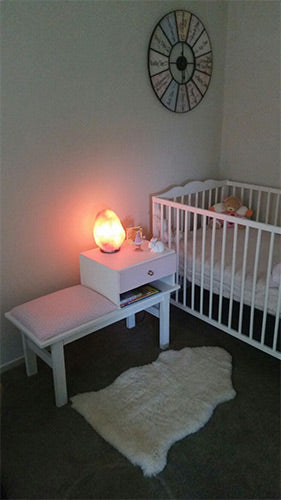salt lamp baby room