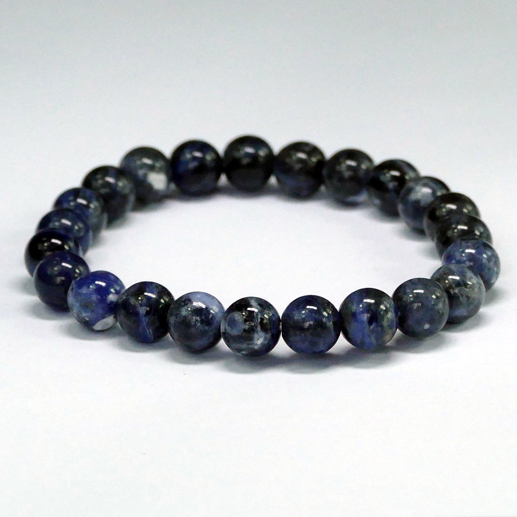 Sodalite Bracelet with Beautiful Shiny Beads - Earth Inspired Gifts