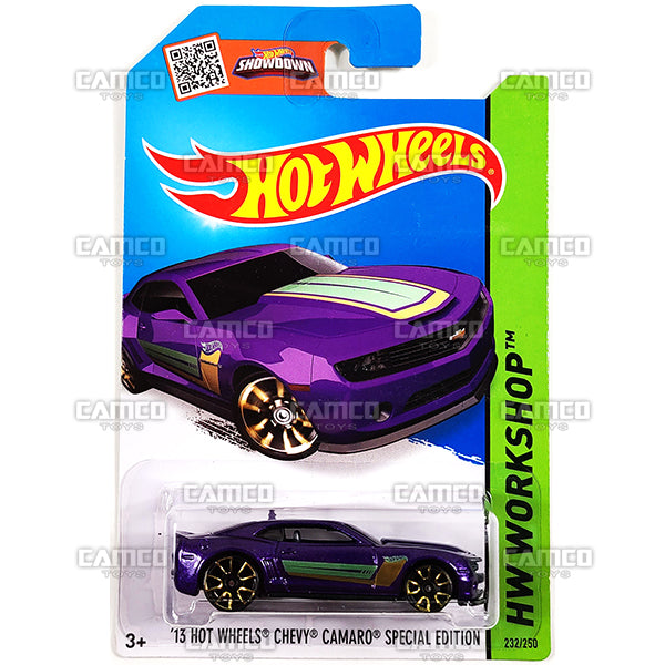 13 Hot Wheels Chevy Camaro Special Edition #232 purple - 2015 Hot Wheels  C4982 - Camco Toys
