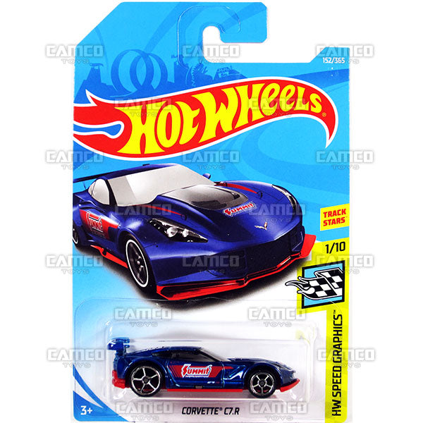 hot wheels blue corvette