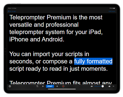 ipad best teleprompter with mirror