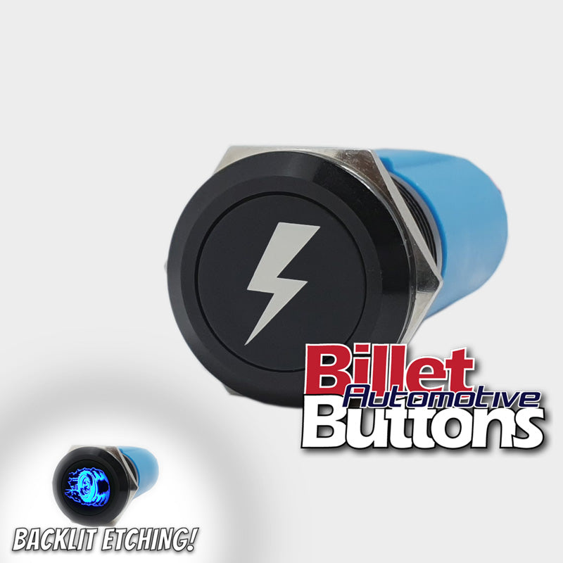 19mm 'LIGHTNING SYMBOL' Billet Push Button Switch Bolt Power – Billet  Automotive Buttons