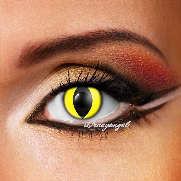 Yellow Cat eyes contact lenses - iCrazyAngel