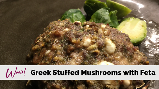 Greek Stuffed Mushrooms with Feta