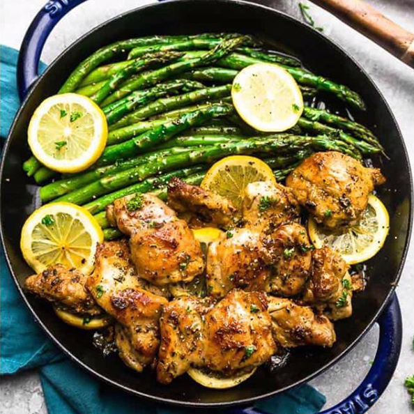 Herbed Lemon Chicken Lean and Green Recipe – Stacey Hawkins Store