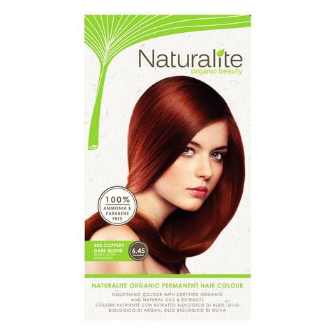 Naturalite Organic Permanent 6 45 Red Coppery Dark Blond Hair Colour 110ml