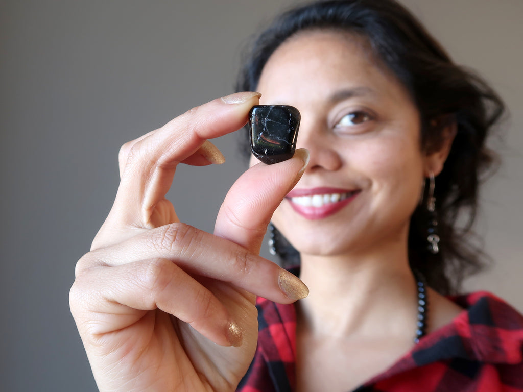 black tourmaline crystal for holiday stress relief