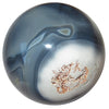 blue lace agate stone sphere - satin crystals meanings