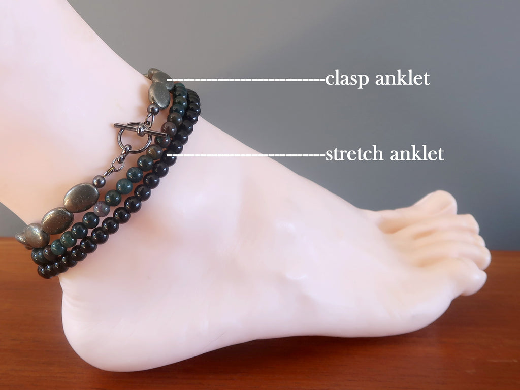 Anklet Guide - Sizing & Types - Satin Crystals Jewelry Boutique