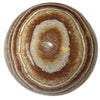 brown banded aragonite sphere