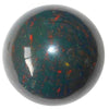 natural indian bloodstone sphere - satin crystals meanings
