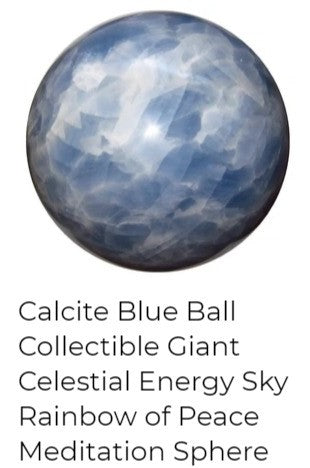 blue calcite ball