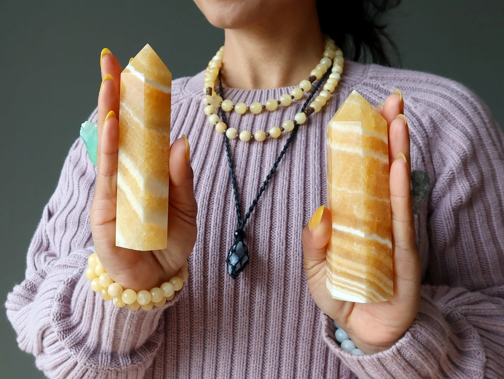 honey calcite towers