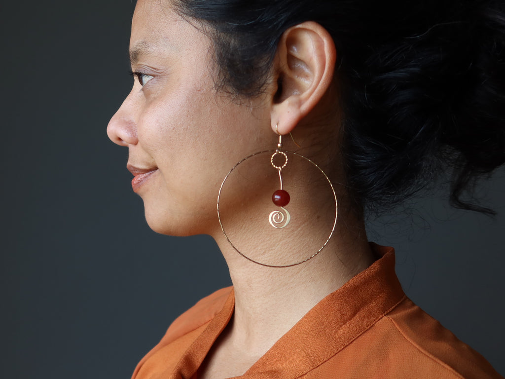 carnelian stone meanings earrings