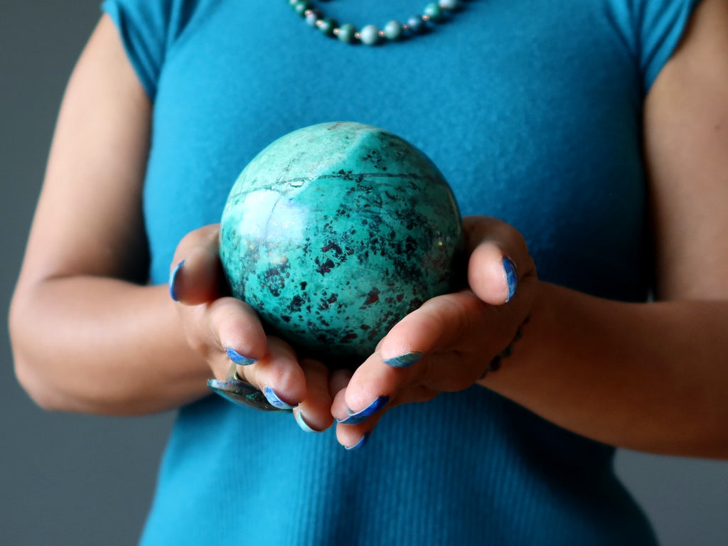 chrysocolla sphere