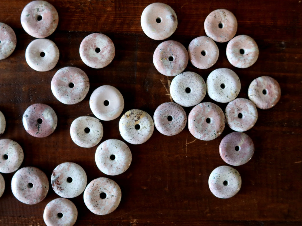 pink jasper donut gemstones