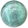 natural green and purple fluorite stone sphere - Satin Crystals meanings