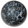 natural indigo gabbro stone sphere - satin crystals meanings