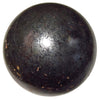 metallic black hematite sphere