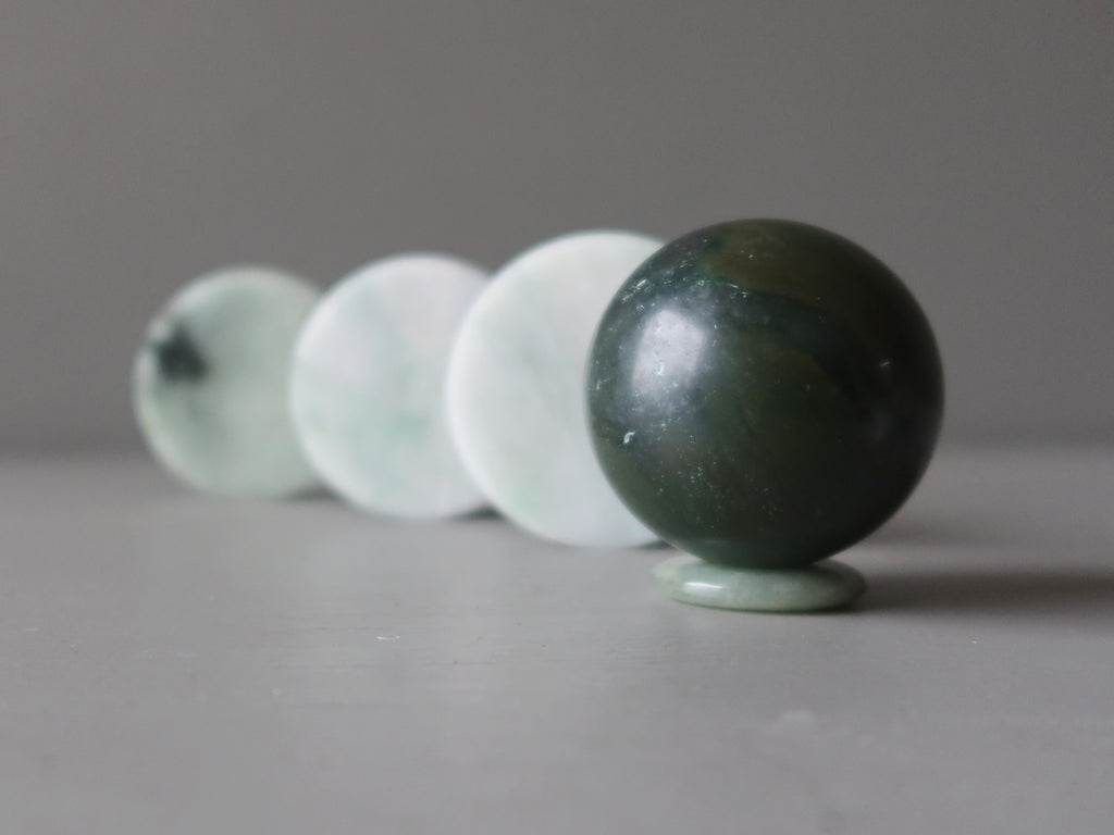 jade sphere and circles