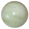 natural light green jade stone sphere - satin crystals meanings