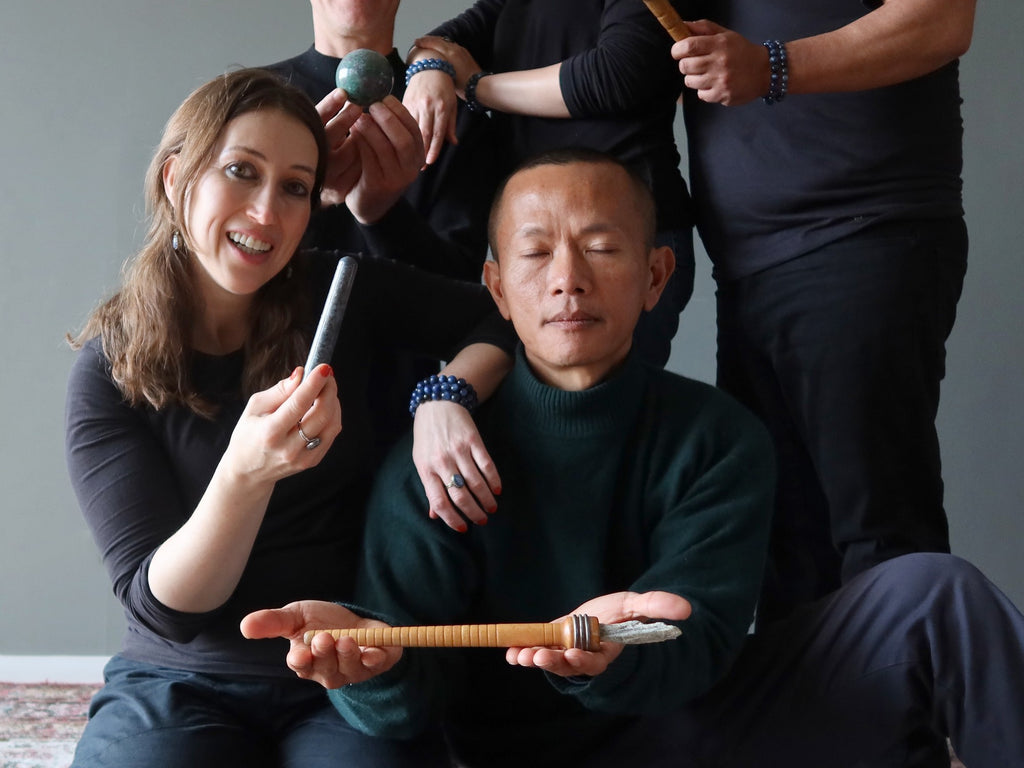 people holding kyanite