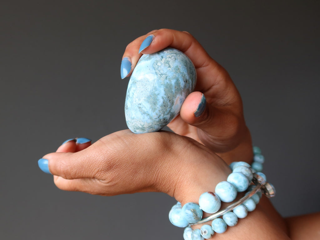 larimar egg for massage