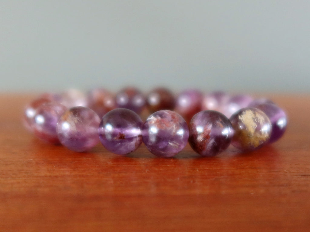 goethite amethyst bracelet