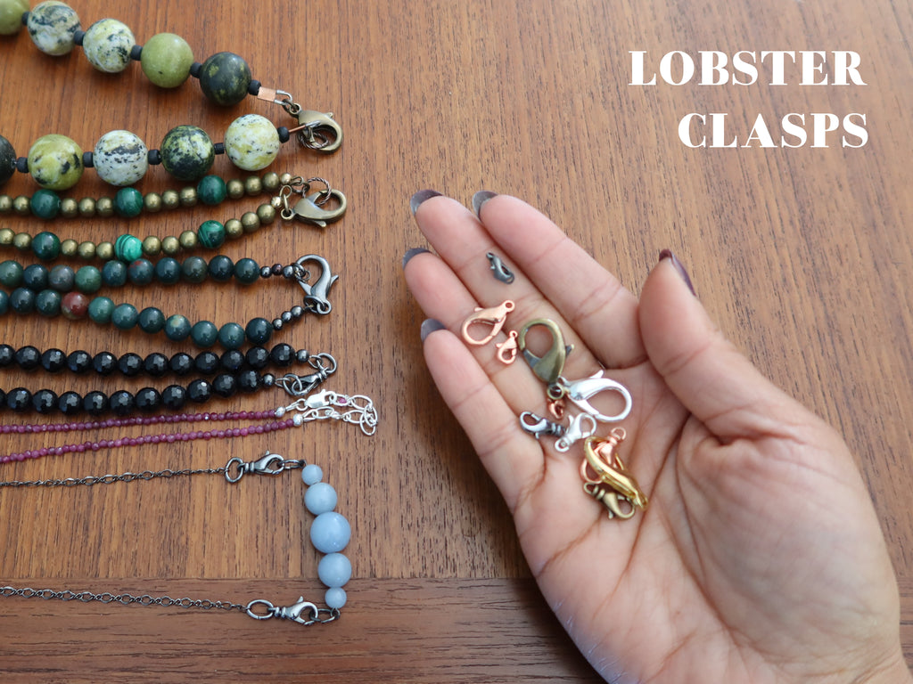 collection of lobster claw clasps