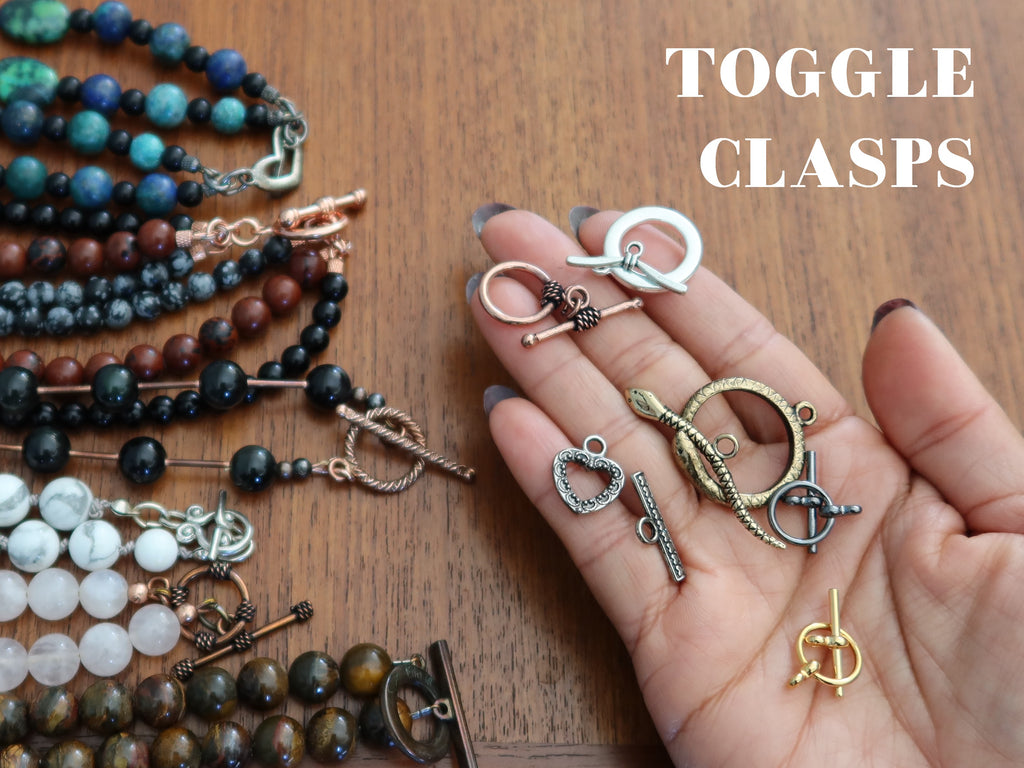 collection of toggle clasps