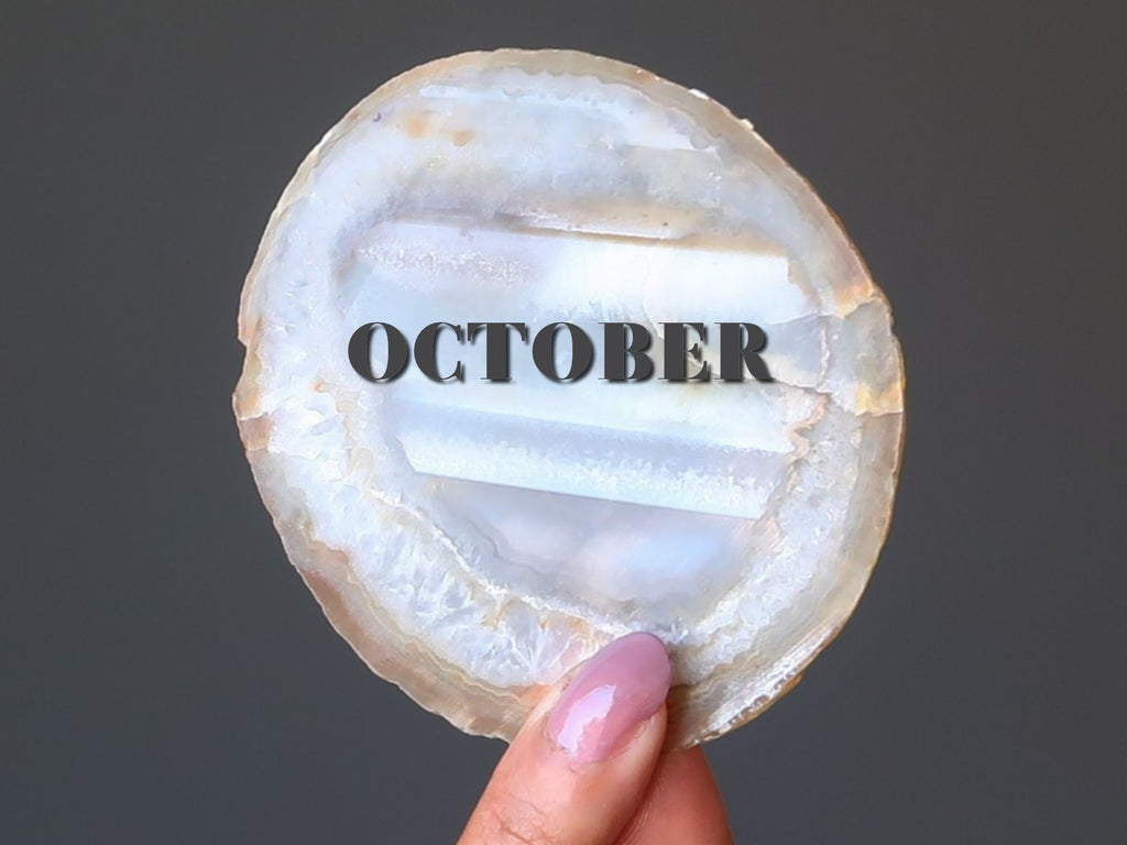 october on agate slab