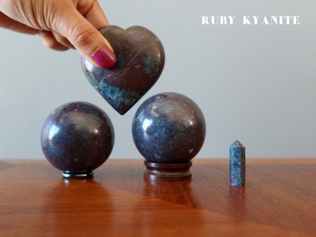 ruby kyanite spheres, tower, heart