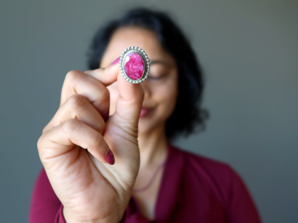 composite ruby on third eye chakra