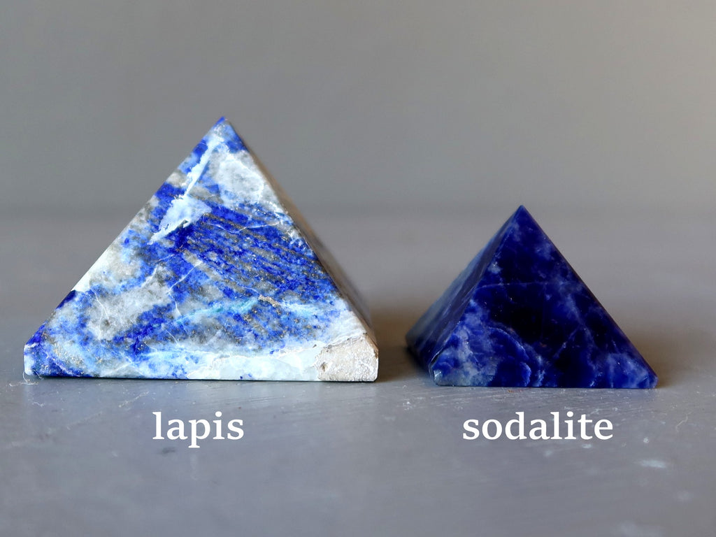 lapis and sodalite pyramids