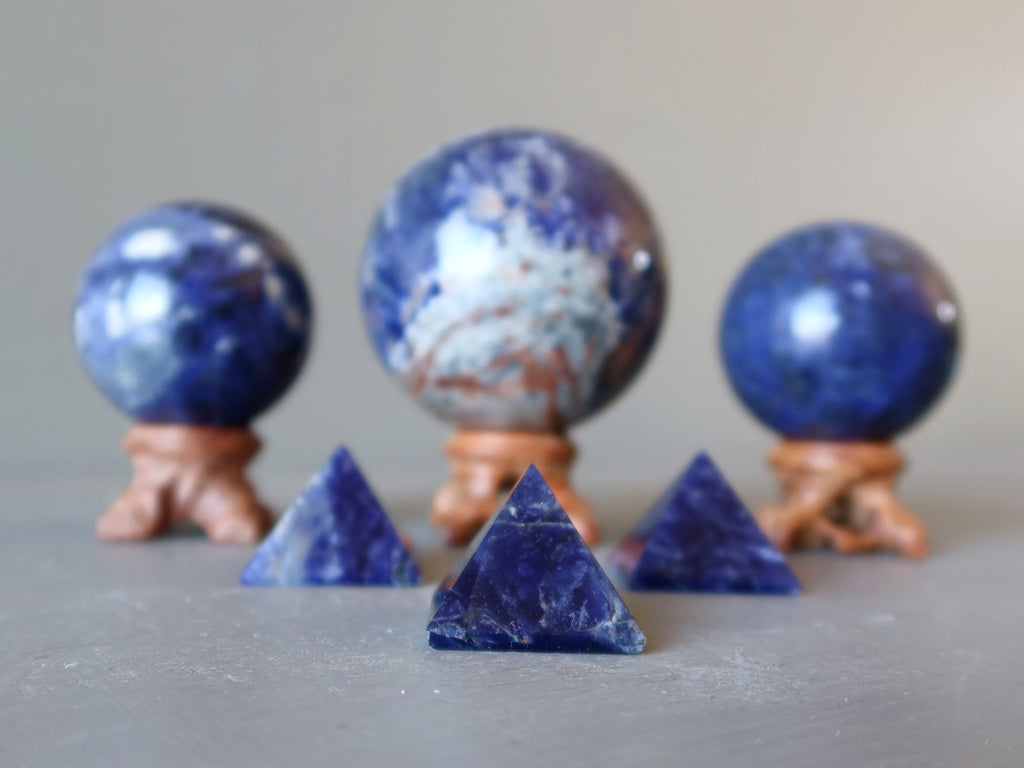 sodalite spheres and pyramids