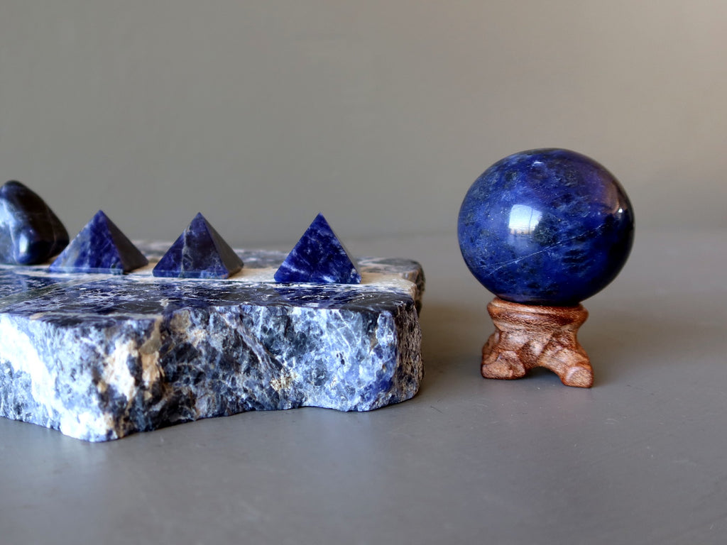 sodalite pyramids, spheres, slab