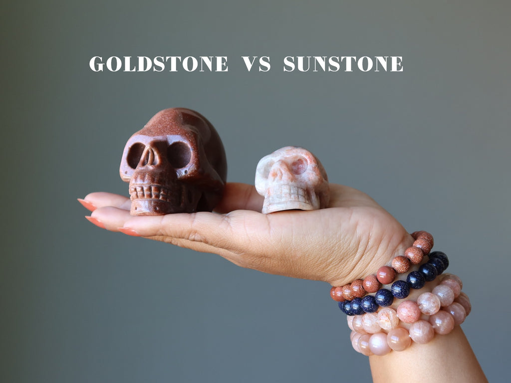 goldstone vs sunstone skulls and jewelry