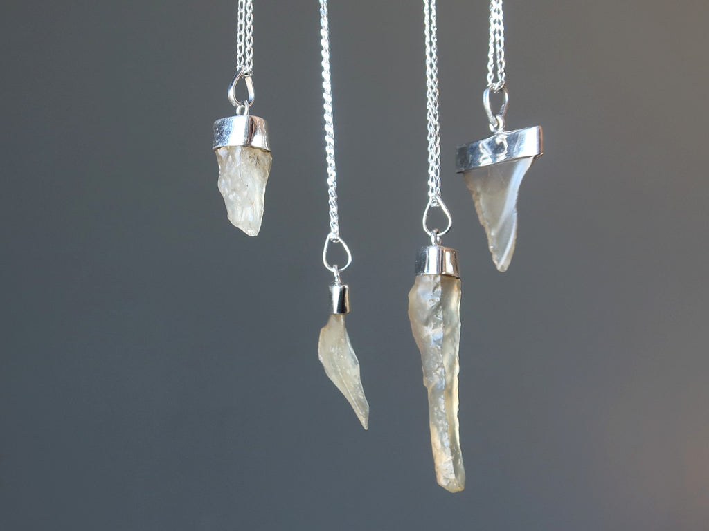 libyan desert glass necklaces