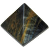 golden brown tigers eye stone pyramid at satin crystals