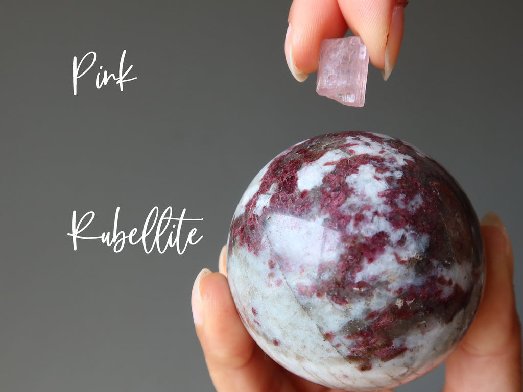 pink and rubellite tourmaline