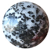 black and white tourmaline quartz sphere