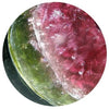 green and pink watermelong tourmaline sphere