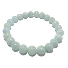 satin crystals aquamarine bracelet